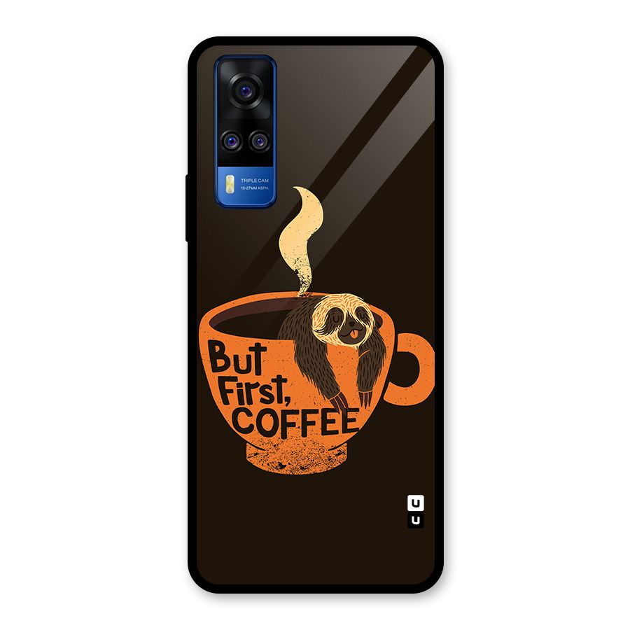 Lazy Coffee Glass Back Case for Vivo Y31