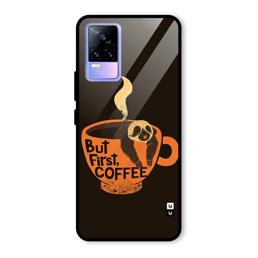 Lazy Coffee Glass Back Case for Vivo Y73
