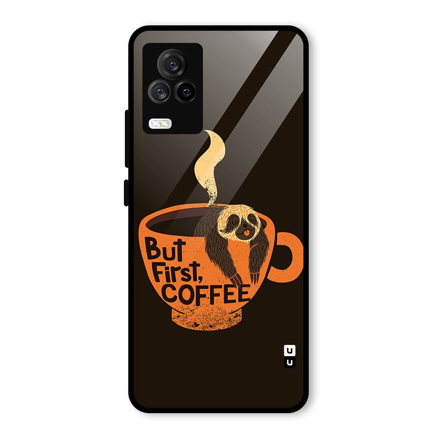Lazy Coffee Glass Back Case for Vivo iQOO 7 Legend 5G