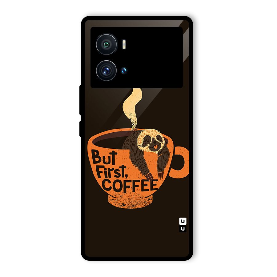 Lazy Coffee Glass Back Case for Vivo iQOO 9 Pro