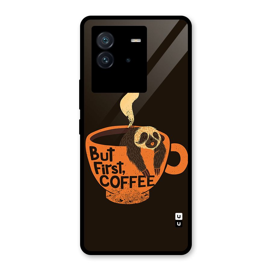 Lazy Coffee Glass Back Case for Vivo iQOO Neo 6 5G