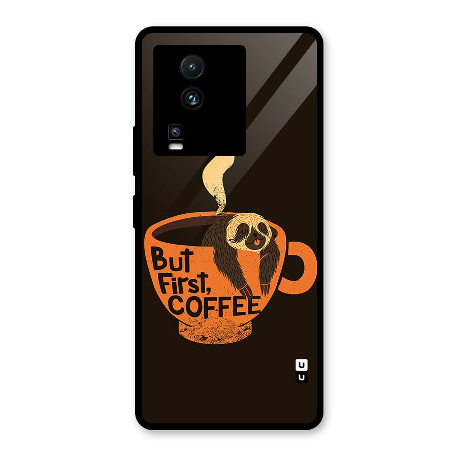 Lazy Coffee Glass Back Case for Vivo iQOO Neo 7 Pro