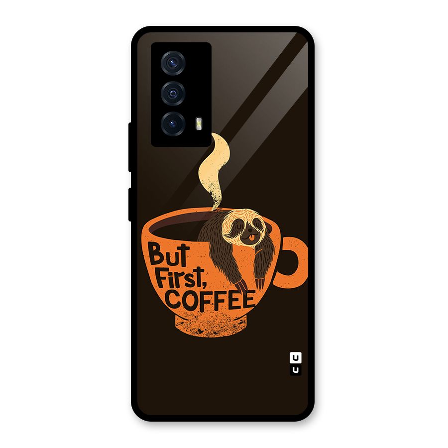Lazy Coffee Glass Back Case for Vivo iQOO Z5