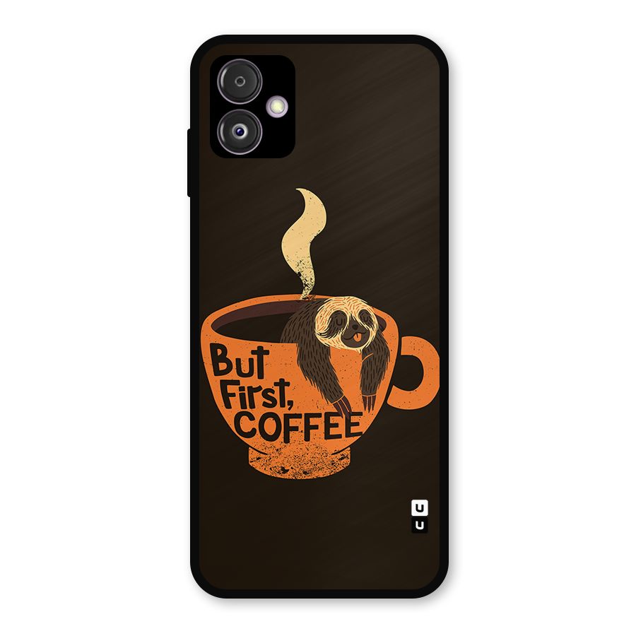 Lazy Coffee Metal Back Case for Galaxy F14