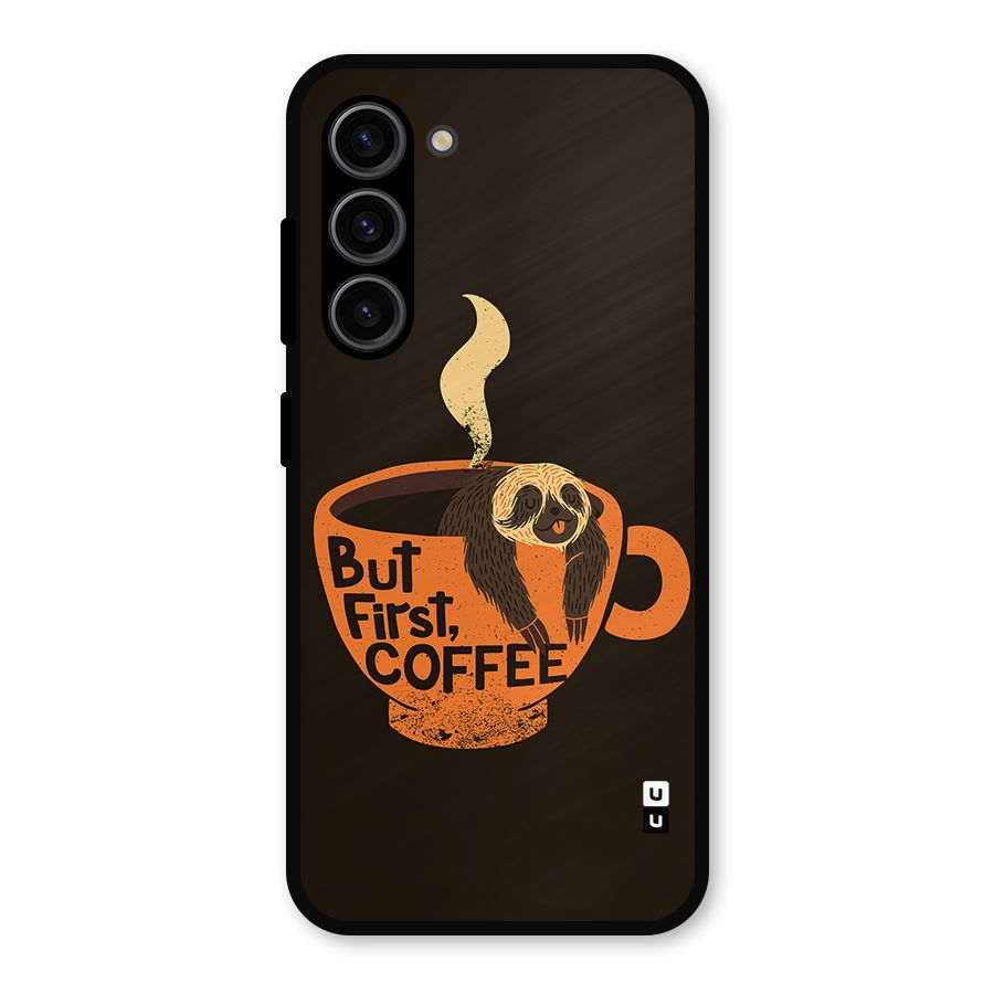 Lazy Coffee Metal Back Case for Galaxy S23