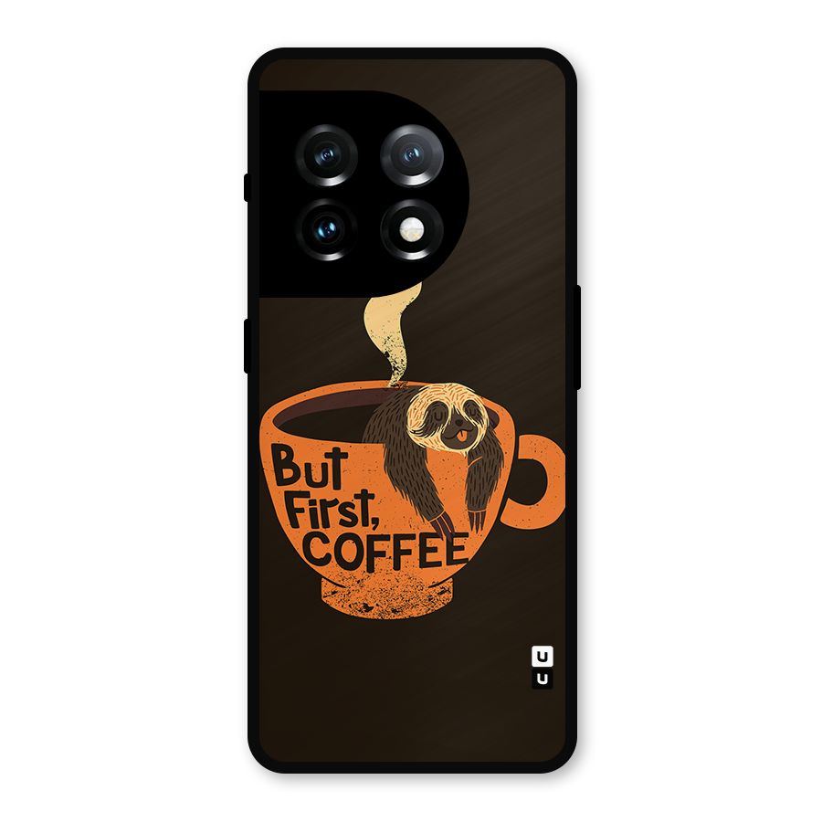 Lazy Coffee Metal Back Case for OnePlus 11