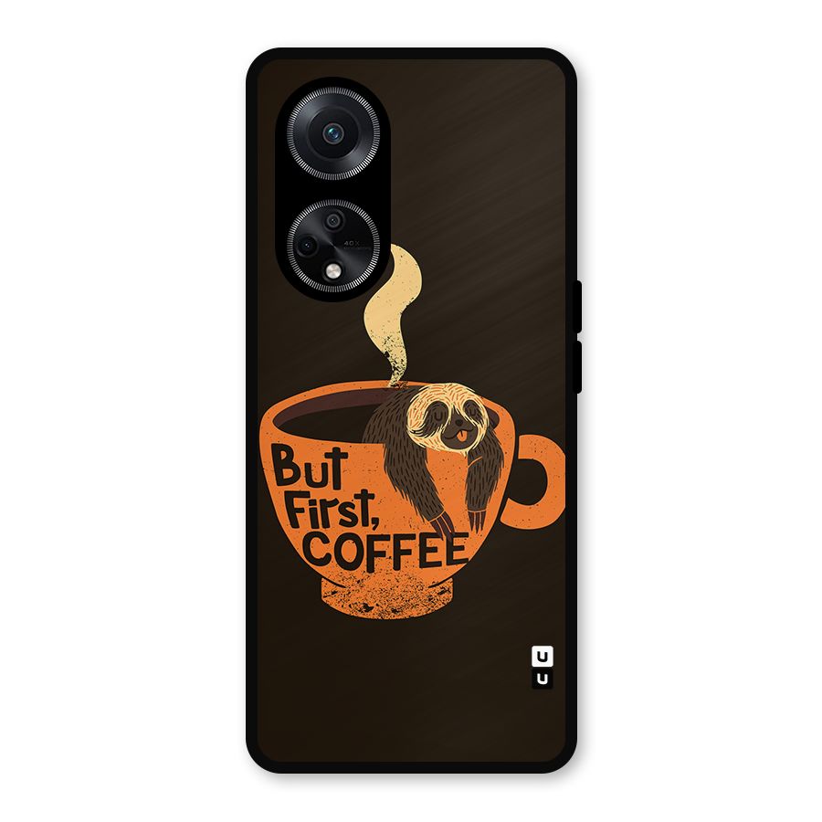 Lazy Coffee Metal Back Case for Oppo F23