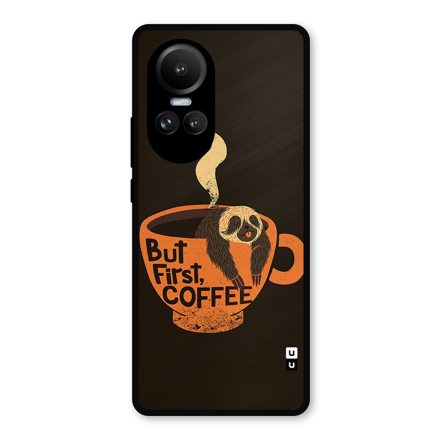 Lazy Coffee Metal Back Case for Oppo Reno10