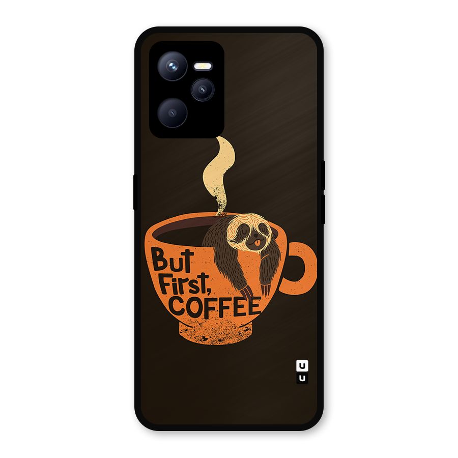 Lazy Coffee Metal Back Case for Realme C35