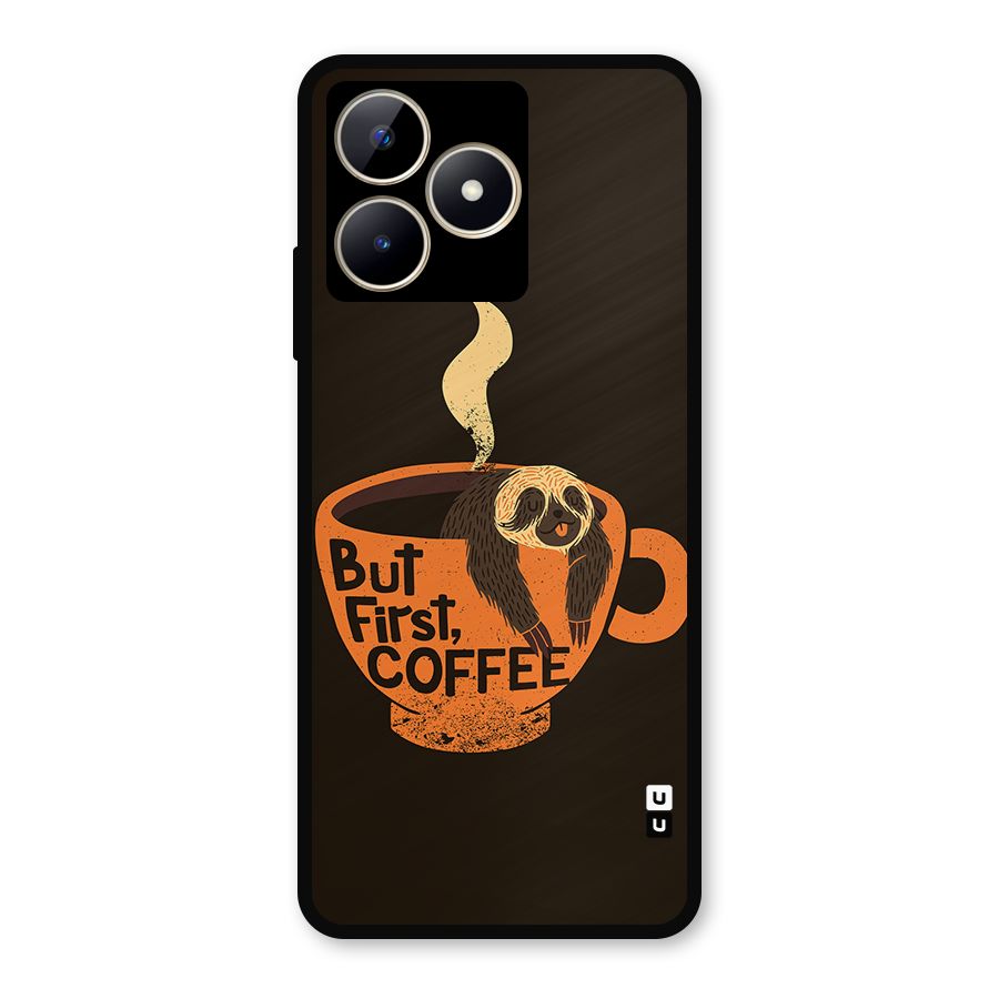 Lazy Coffee Metal Back Case for Realme C53