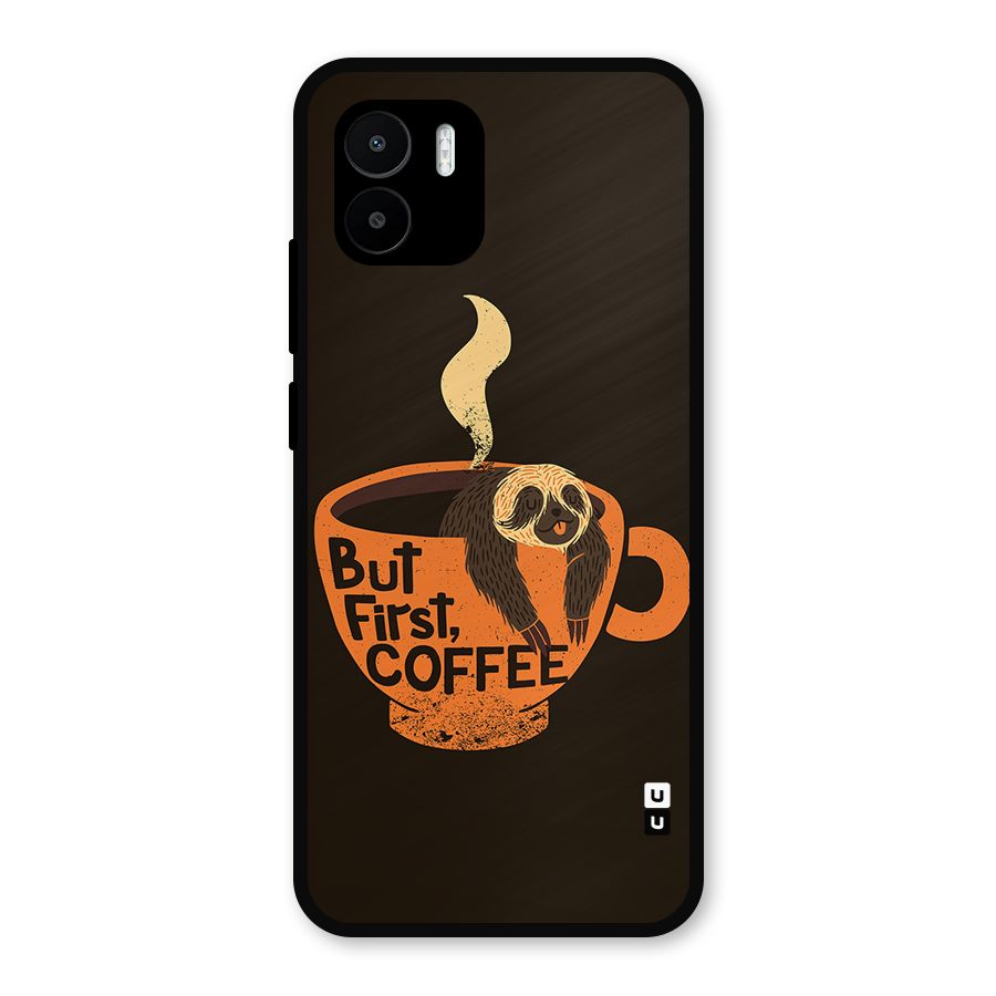Lazy Coffee Metal Back Case for Redmi A1