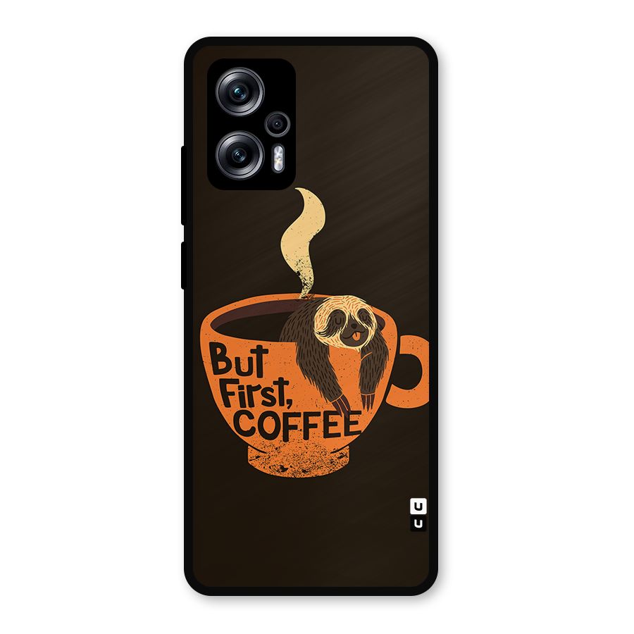 Lazy Coffee Metal Back Case for Redmi K50i