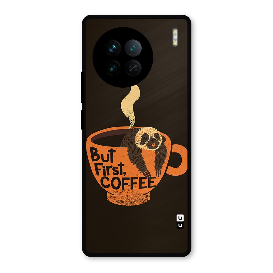 Lazy Coffee Metal Back Case for Vivo X90