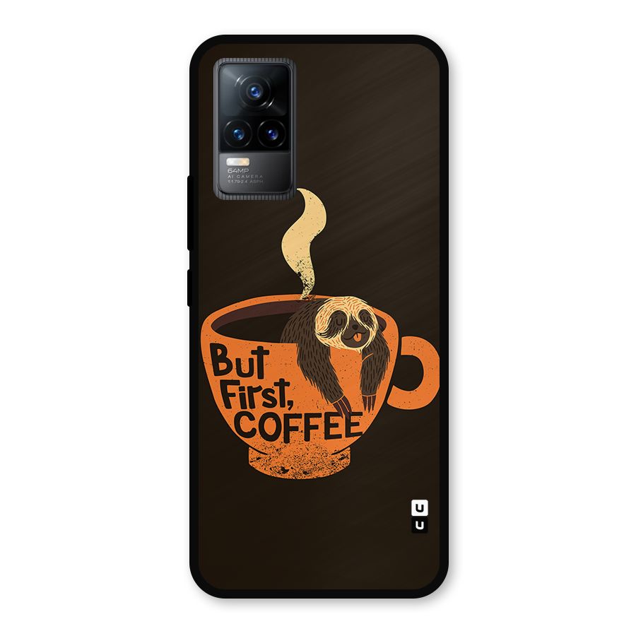 Lazy Coffee Metal Back Case for Vivo Y73