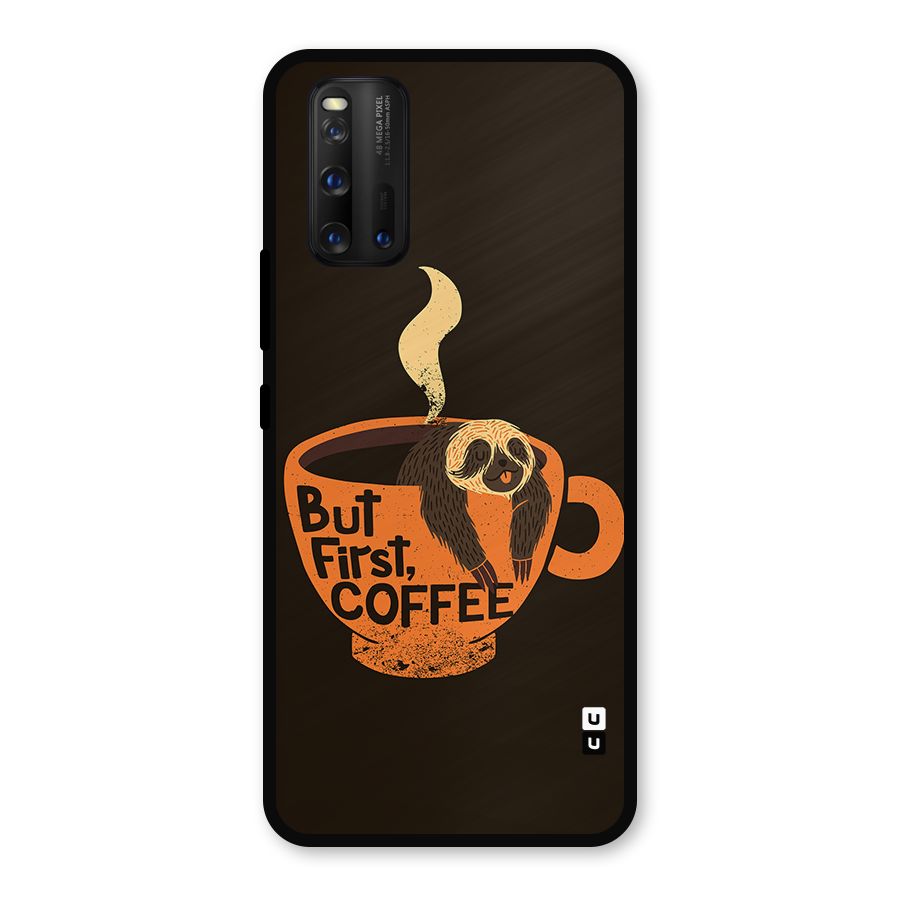 Lazy Coffee Metal Back Case for iQOO 3