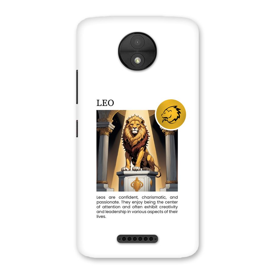 Leader Leo Back Case for Moto C