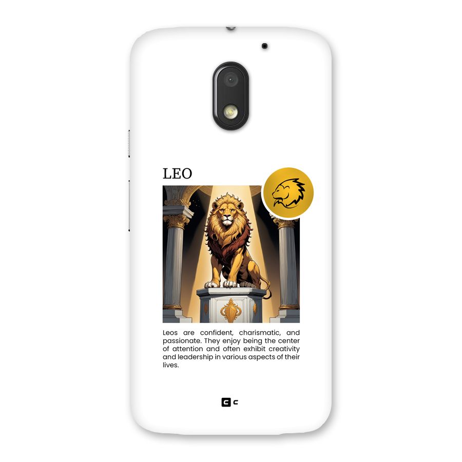 Leader Leo Back Case for Moto E3 Power