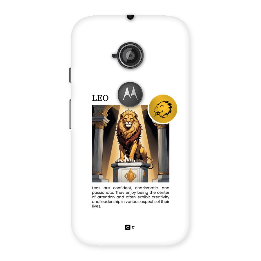 Leader Leo Back Case for Moto E 2nd Gen