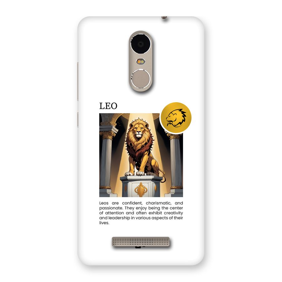 Leader Leo Back Case for Redmi Note 3