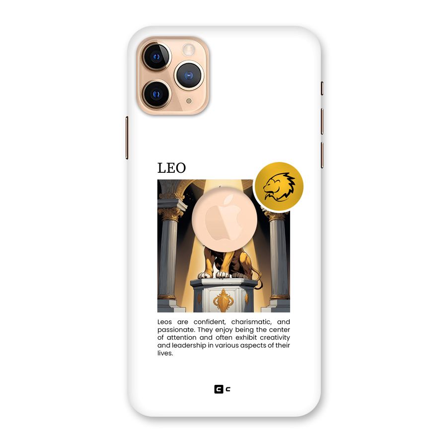 Leader Leo Back Case for iPhone 11 Pro Max Logo Cut