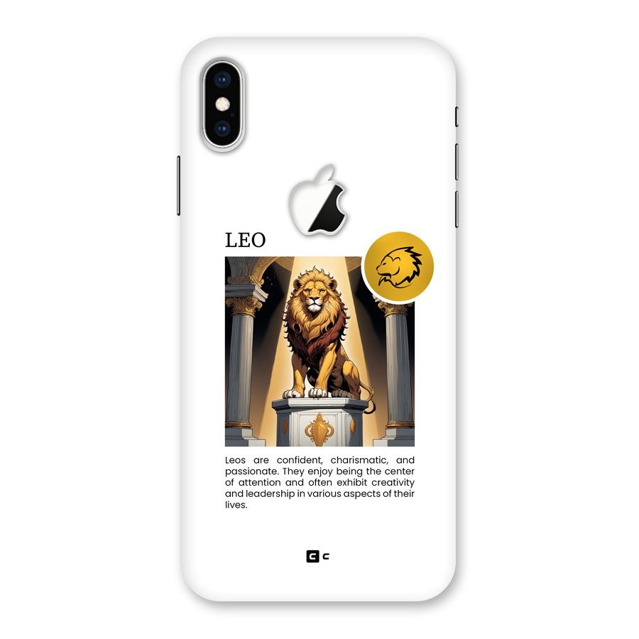 Leader Leo Back Case for iPhone XS Max Apple Cut