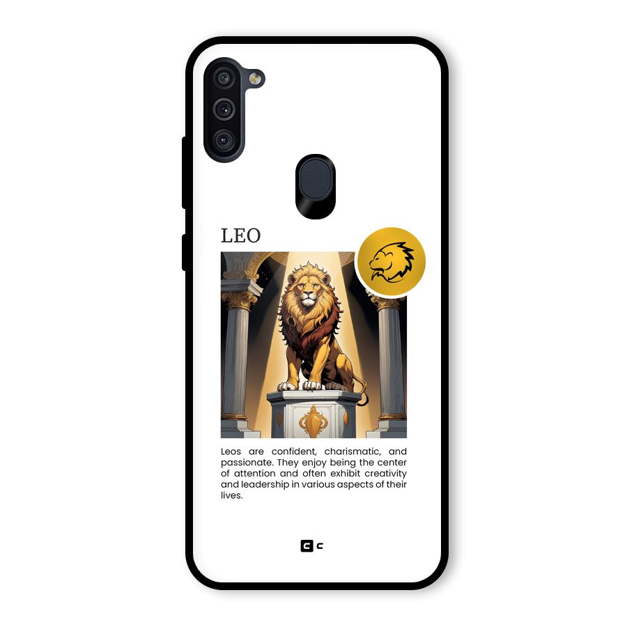Leader Leo Glass Back Case for Galaxy M11
