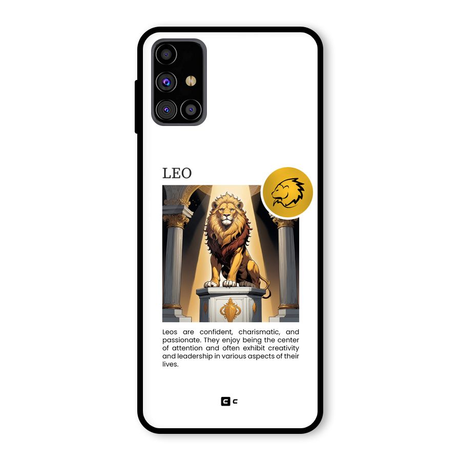 Leader Leo Glass Back Case for Galaxy M31s