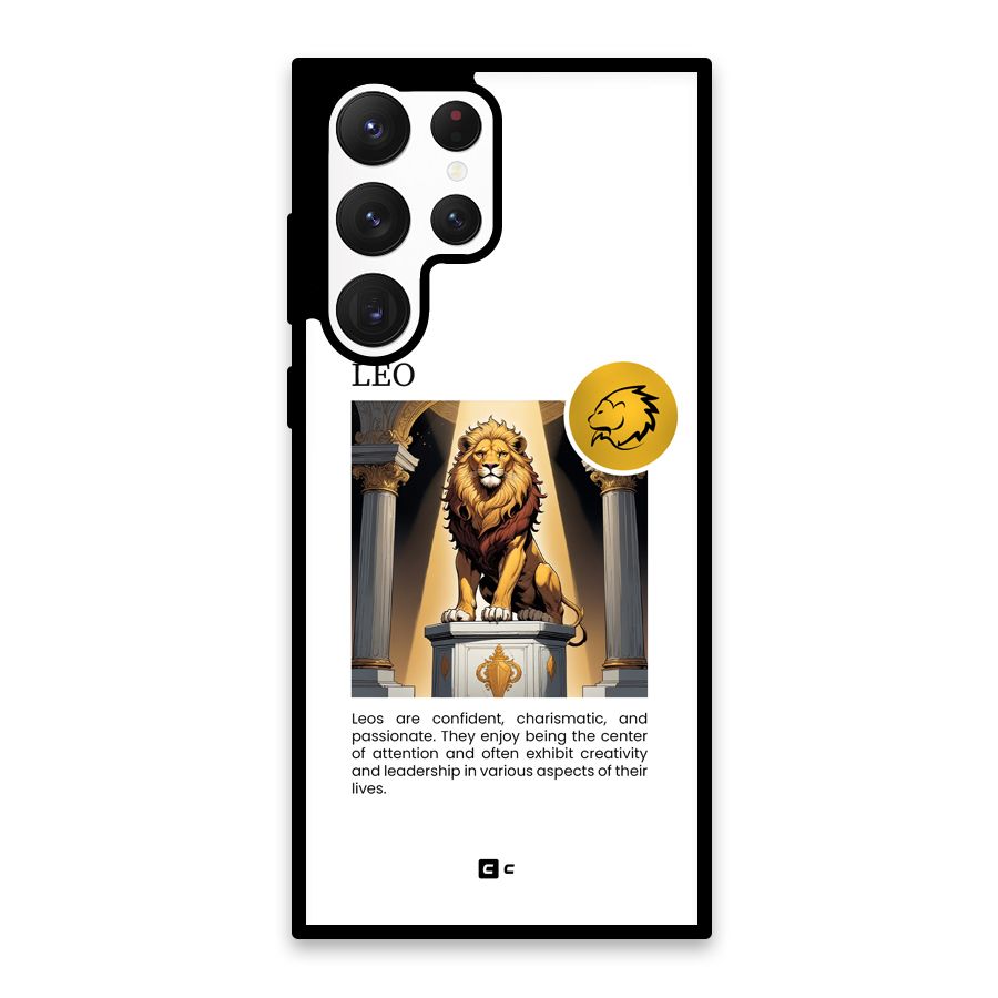 Leader Leo Glass Back Case for Galaxy S22 Ultra 5G