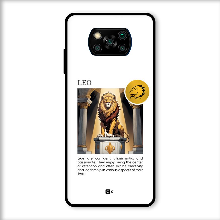 Leader Leo Glass Back Case for Poco X3