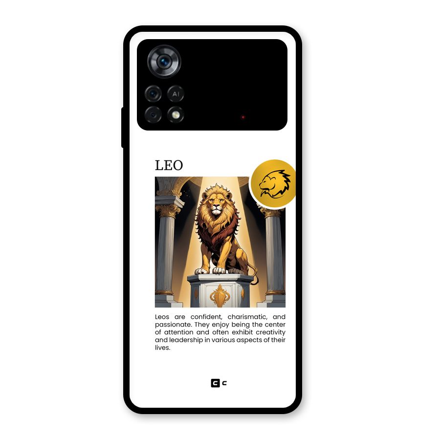 Leader Leo Glass Back Case for Poco X4 Pro 5G