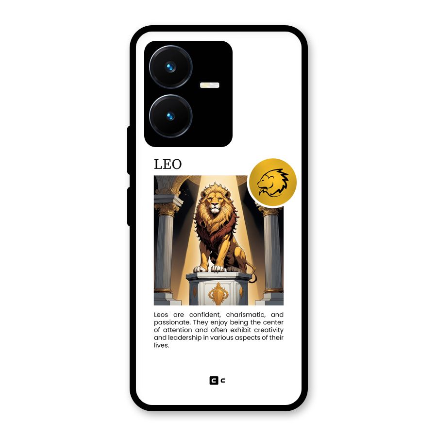 Leader Leo Glass Back Case for Vivo Y22s