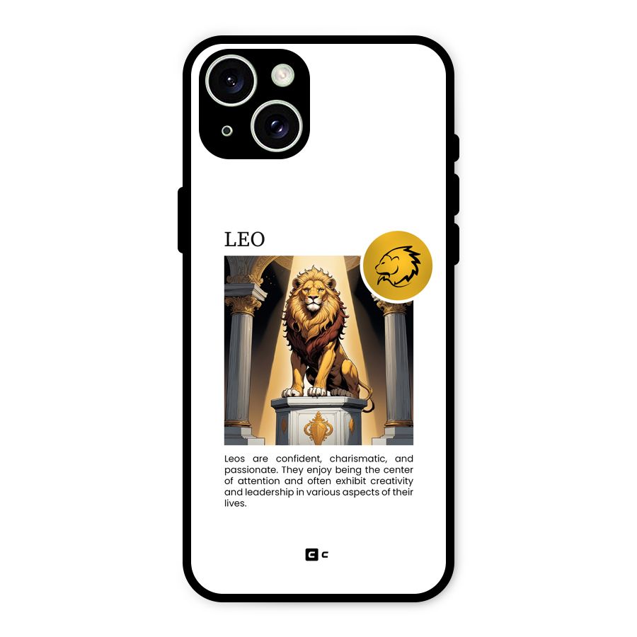 Leader Leo Glass Back Case for iPhone 15 Plus