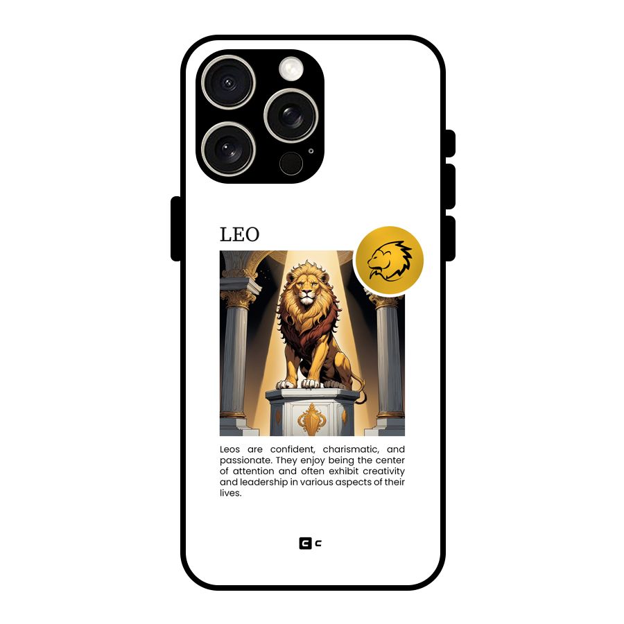 Leader Leo Glass Back Case for iPhone 15 Pro Max