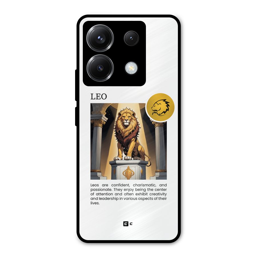 Leader Leo Metal Back Case for Poco X6