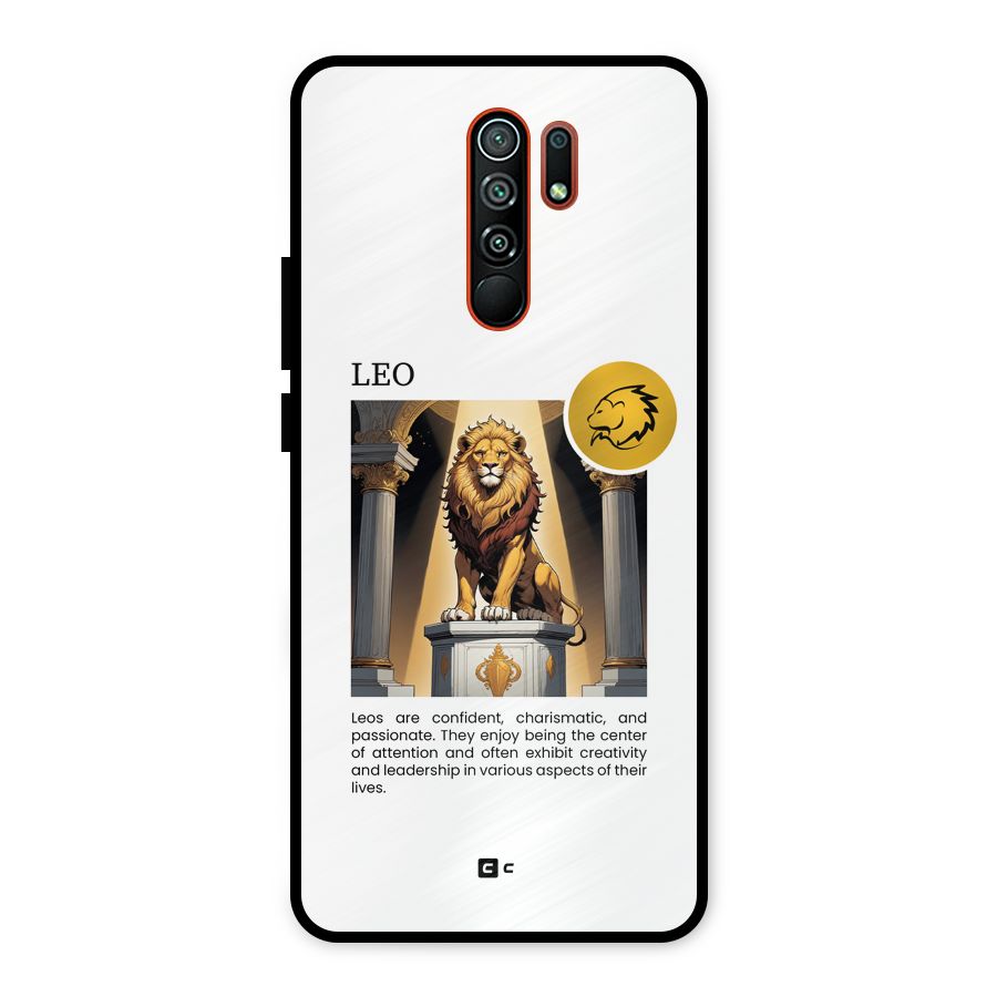 Leader Leo Metal Back Case for Redmi 9 Prime