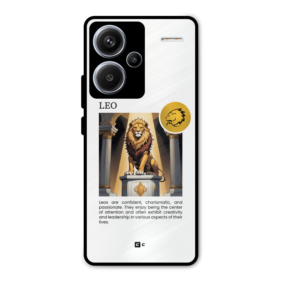 Leader Leo Metal Back Case for Redmi Note 13 Pro Plus