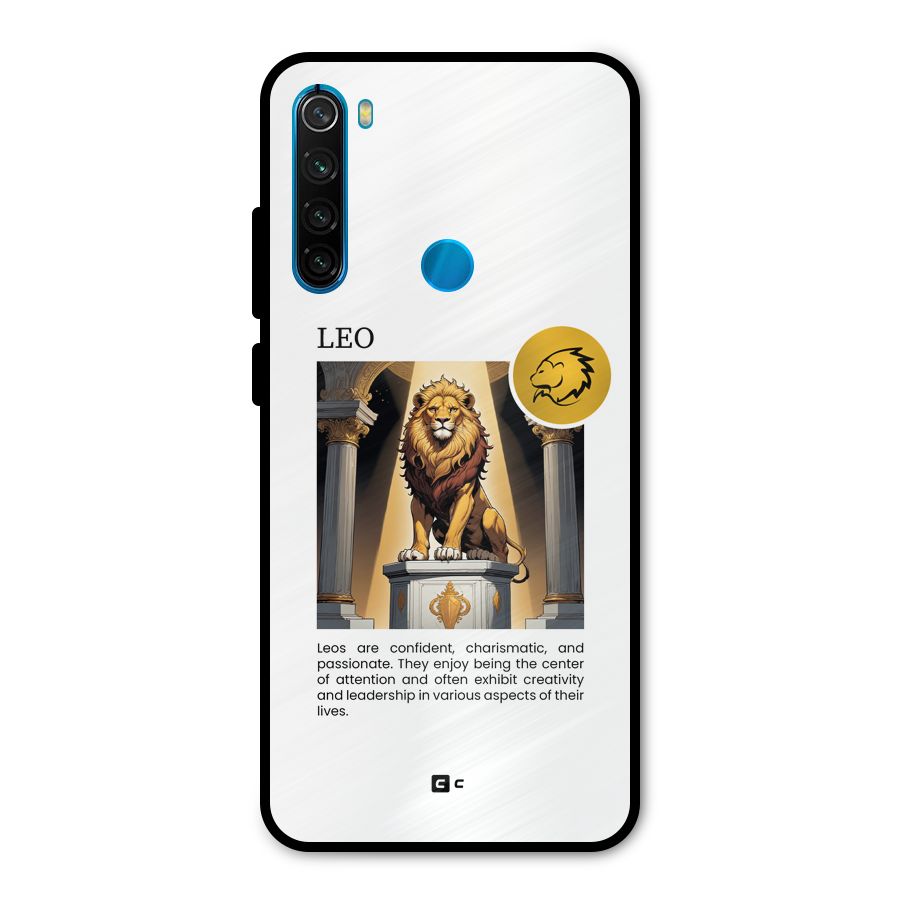 Leader Leo Metal Back Case for Redmi Note 8