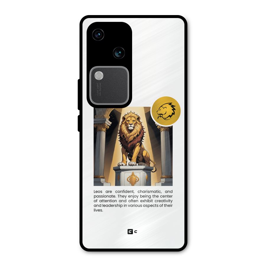 Leader Leo Metal Back Case for Vivo V30 Pro