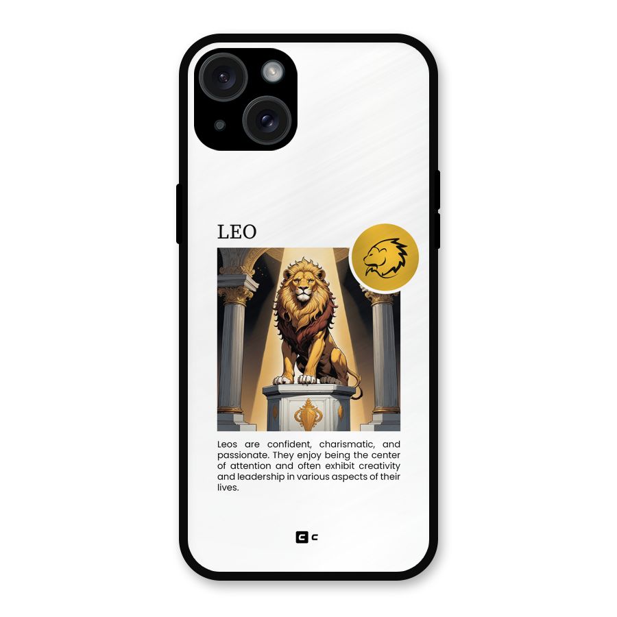 Leader Leo Metal Back Case for iPhone 15 Plus