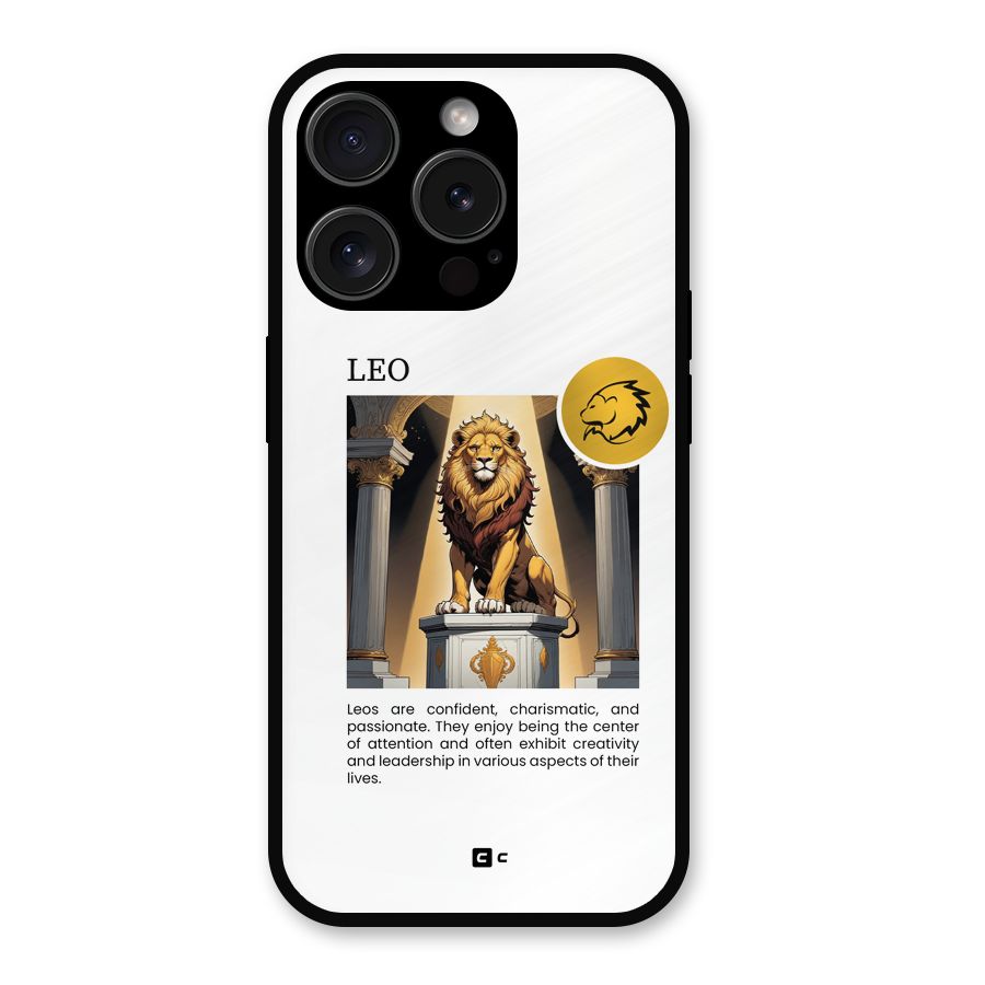 Leader Leo Metal Back Case for iPhone 15 Pro