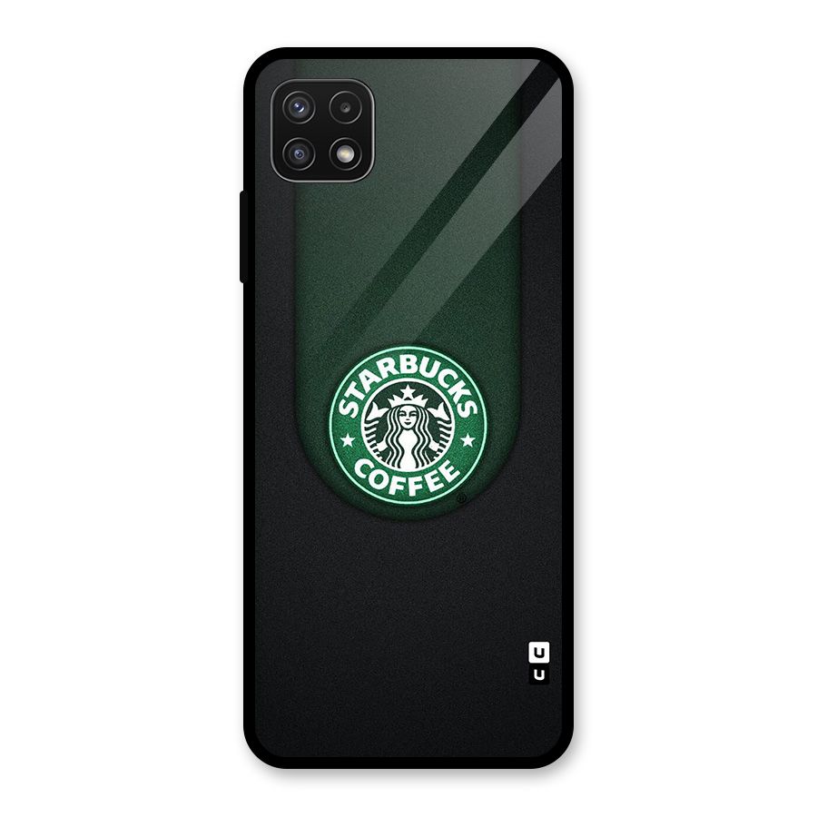 Leaf StarBucks Glass Back Case for Galaxy A22 5G