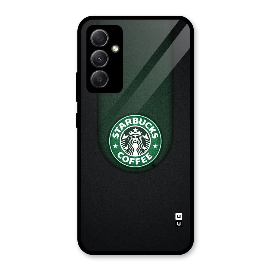 Leaf StarBucks Glass Back Case for Galaxy A34