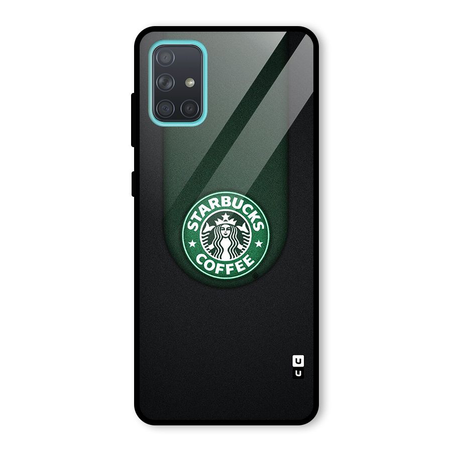 Leaf StarBucks Glass Back Case for Galaxy A71