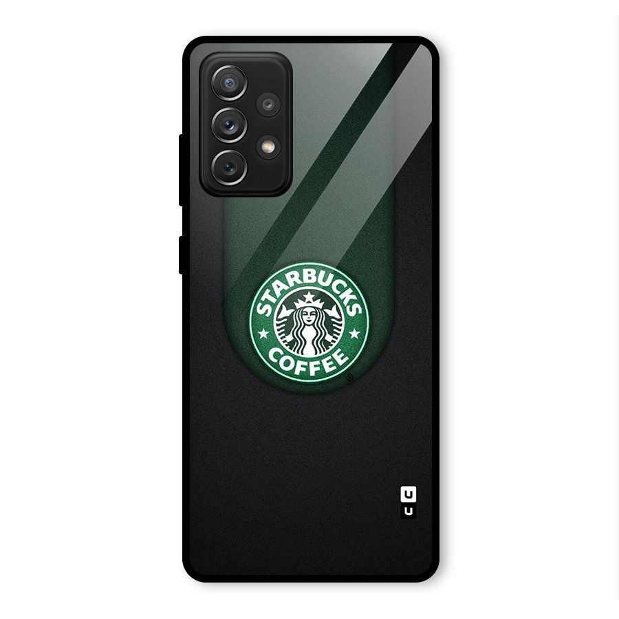 Leaf StarBucks Glass Back Case for Galaxy A72