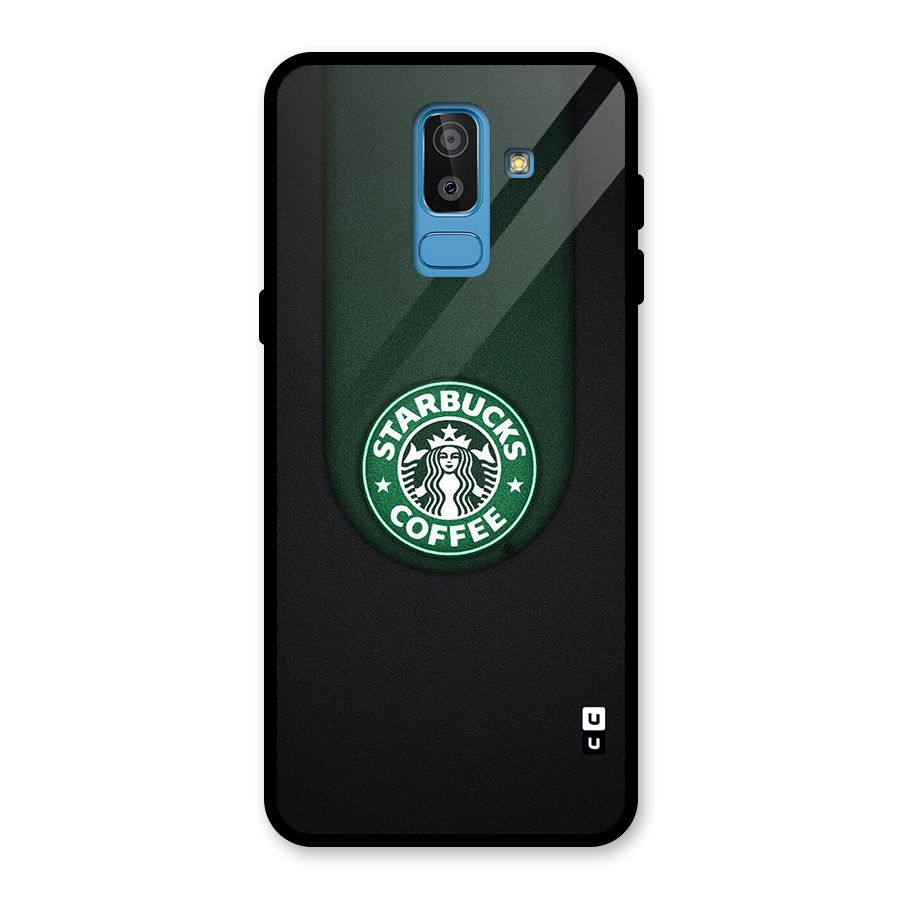 Leaf StarBucks Glass Back Case for Galaxy J8