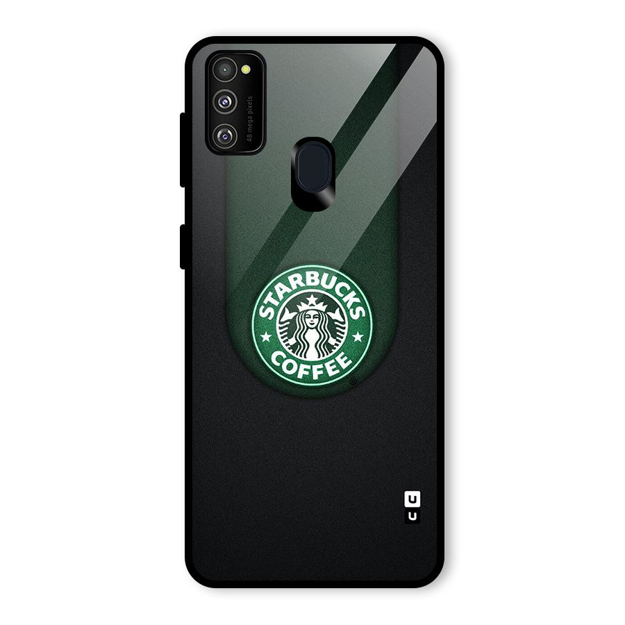 Leaf StarBucks Glass Back Case for Galaxy M30s