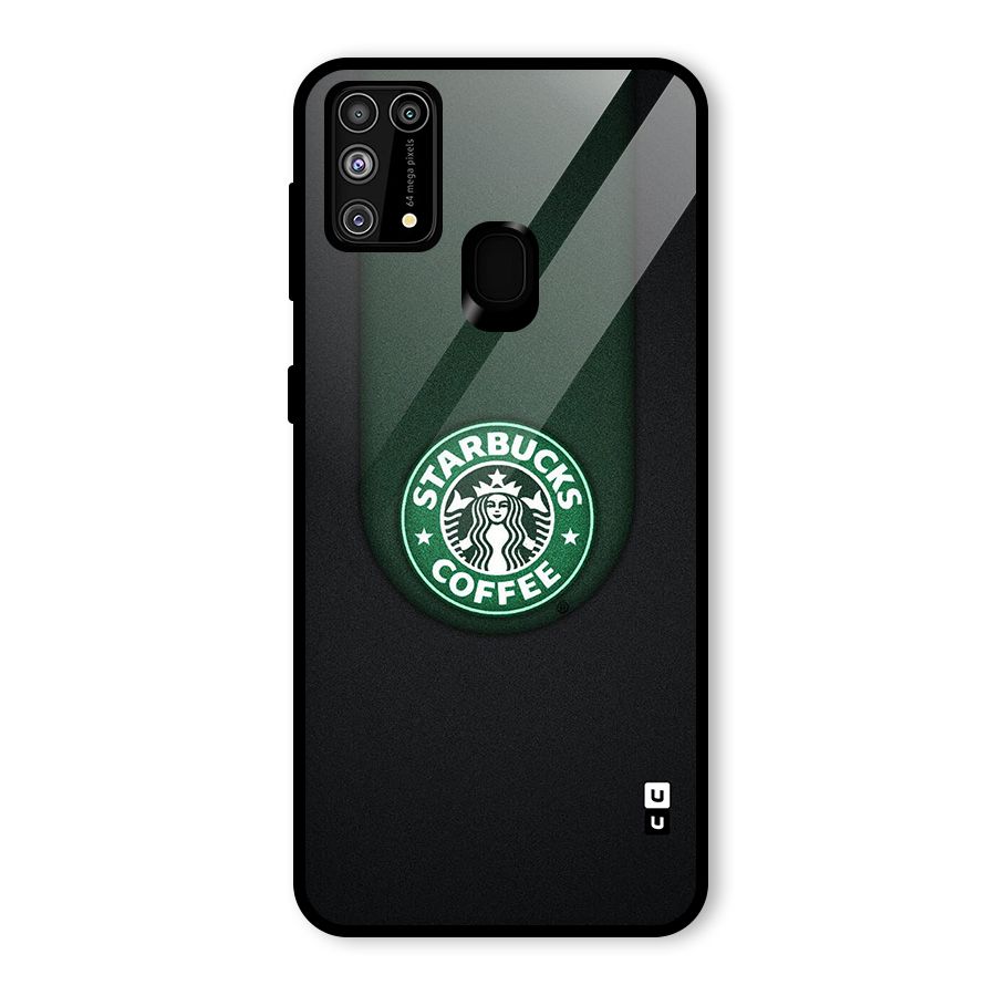Leaf StarBucks Glass Back Case for Galaxy M31