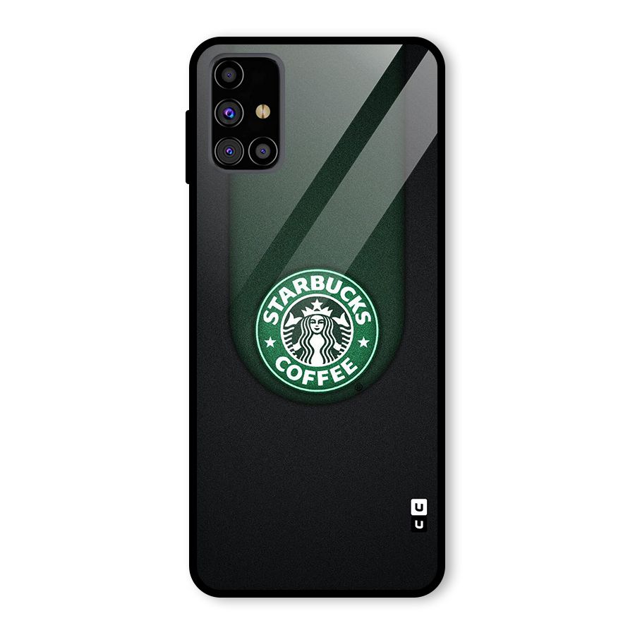 Leaf StarBucks Glass Back Case for Galaxy M31s