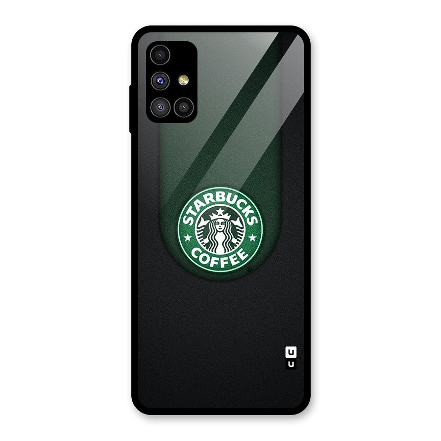 Leaf StarBucks Glass Back Case for Galaxy M51