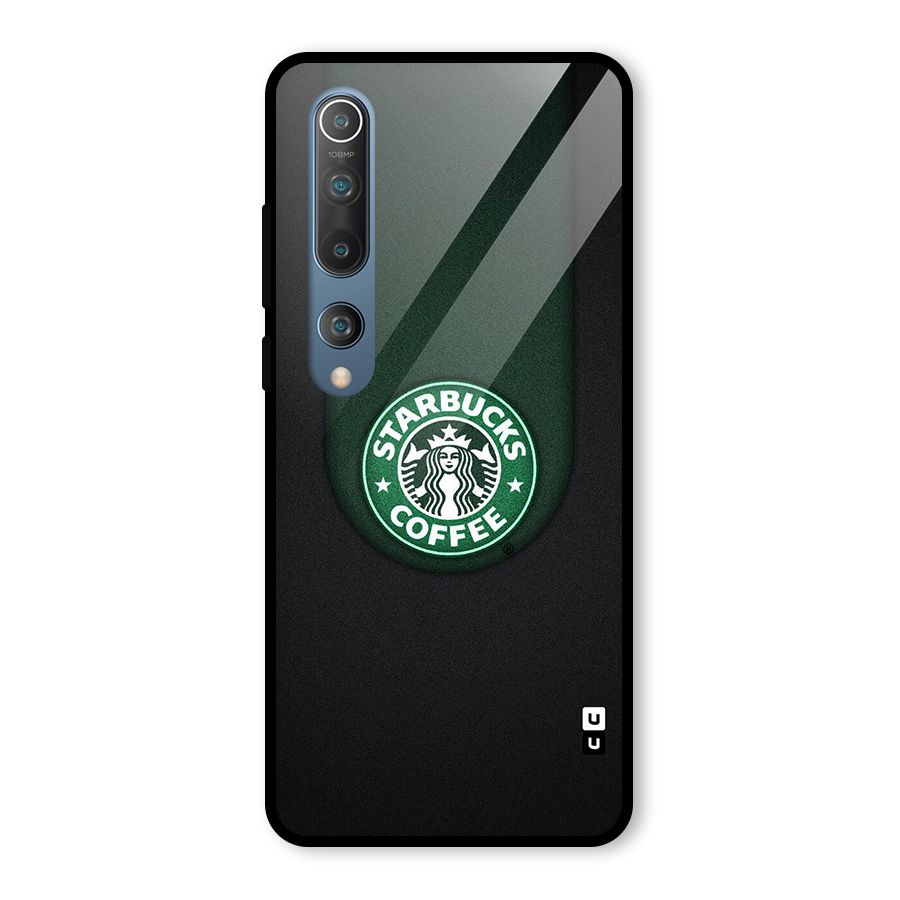 Leaf StarBucks Glass Back Case for Mi 10
